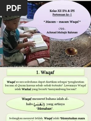 Pertemuan Ke-1 Waqaf | PDF