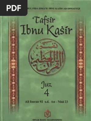 Tafsir Ibnu Katsir Juz 4 | PDF