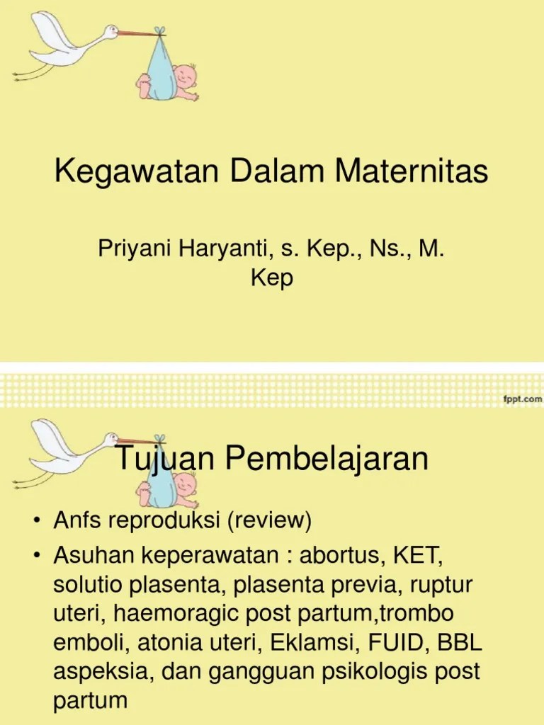 Kegawatan Dalam Maternitas 1 | PDF