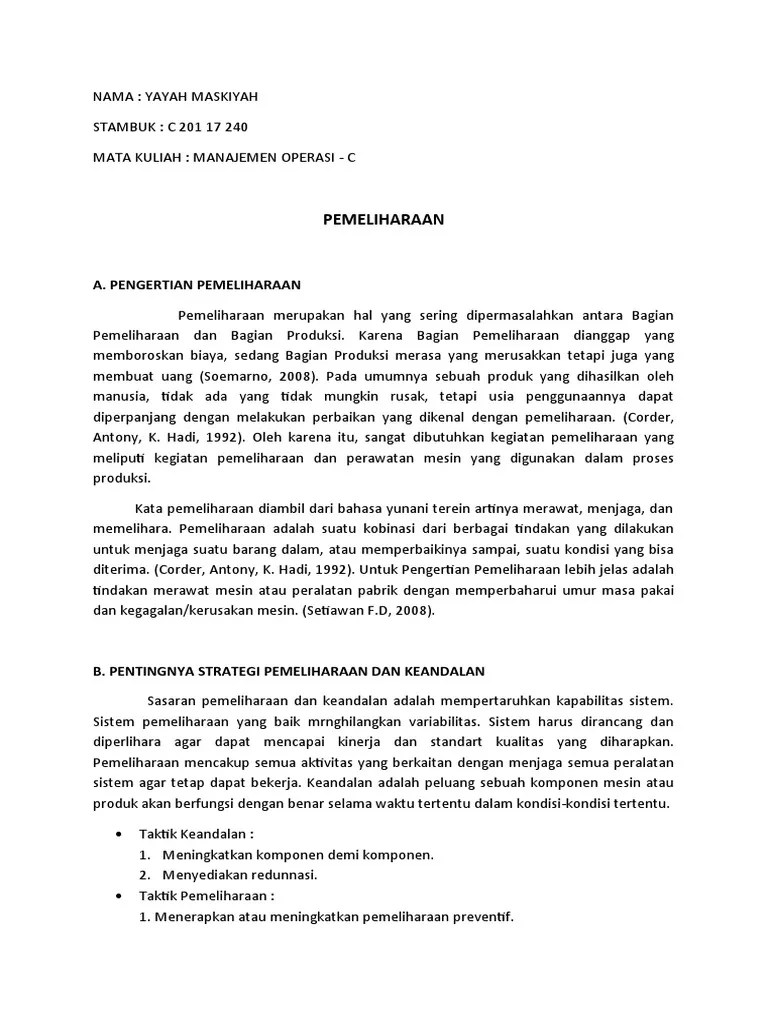 RESUME M OPERASI | PDF
