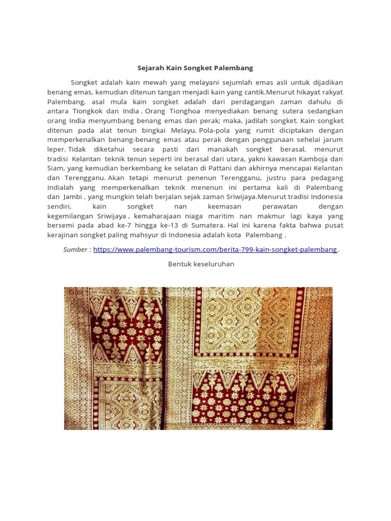SONGKET PALEMBANG | PDF