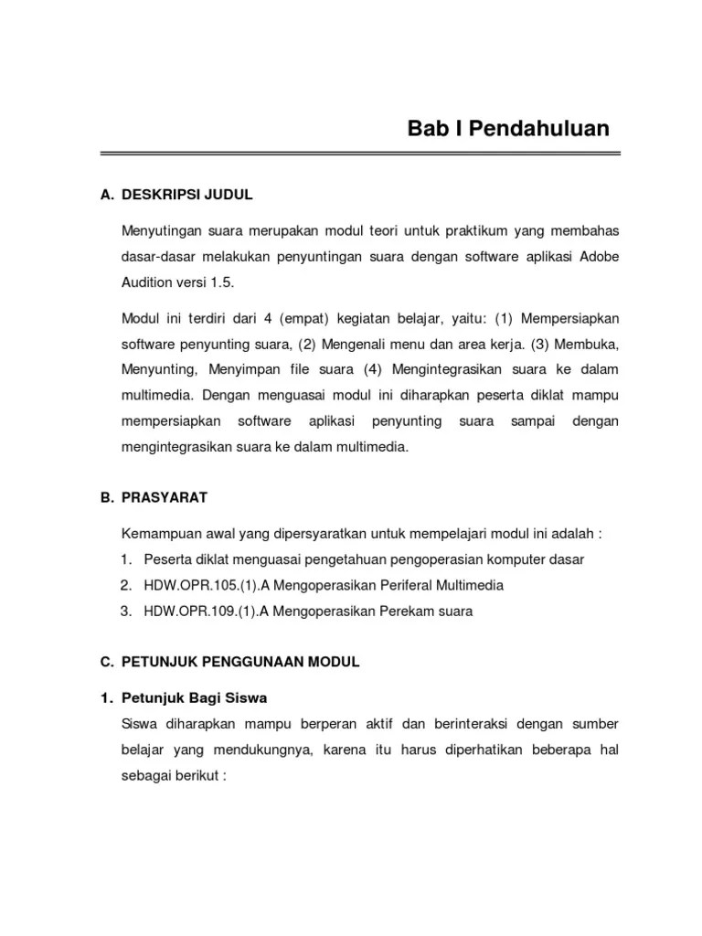 04 Isi - Menyunting Suara | PDF