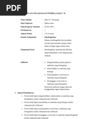 RPP KLS Xi-1 201112 | PDF