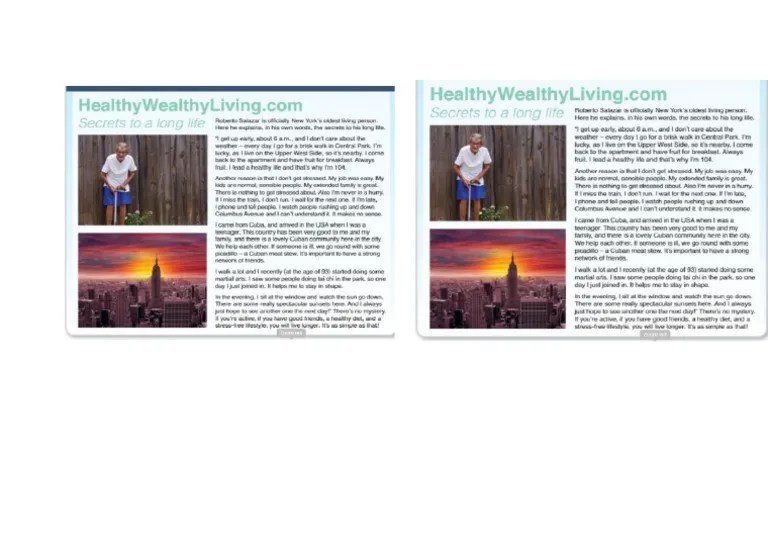 Living A Healthy Lifestyle Pdf
