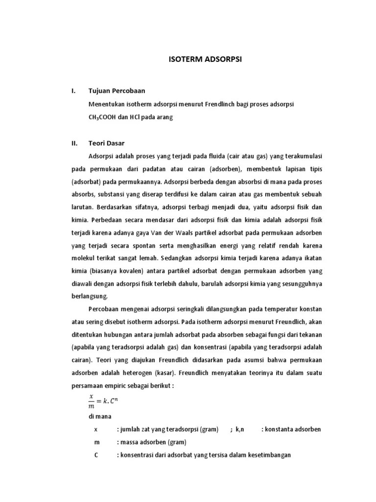 G4 - Isoterm Adsorpsi | PDF