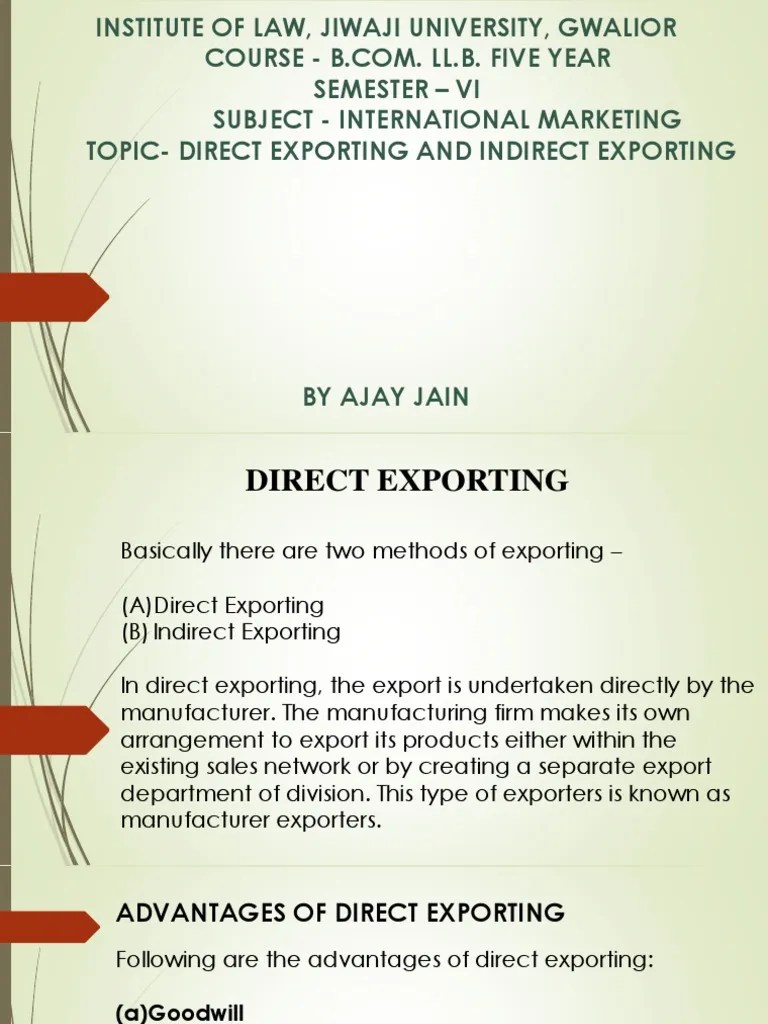 Understanding Indirect Exporting for Beginners: A Gateway to Global Markets