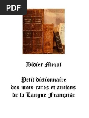 Meral Mots Rares Et Anciens | PDF | Rhétorique | Chevaux