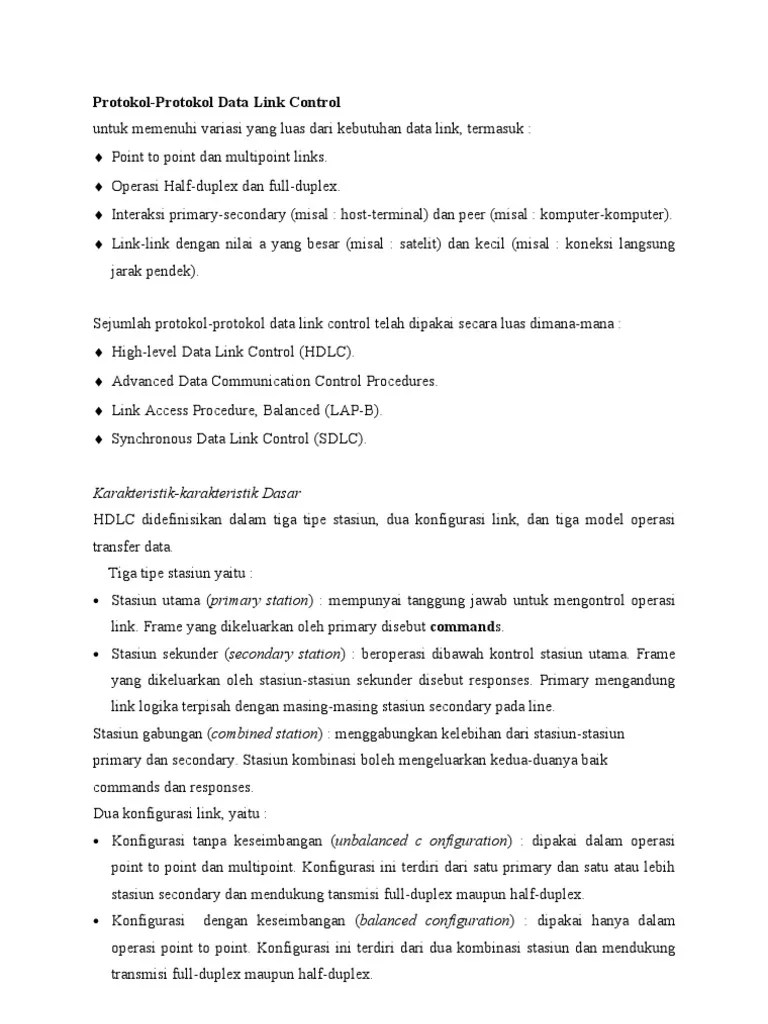 Protokol HDLC | PDF