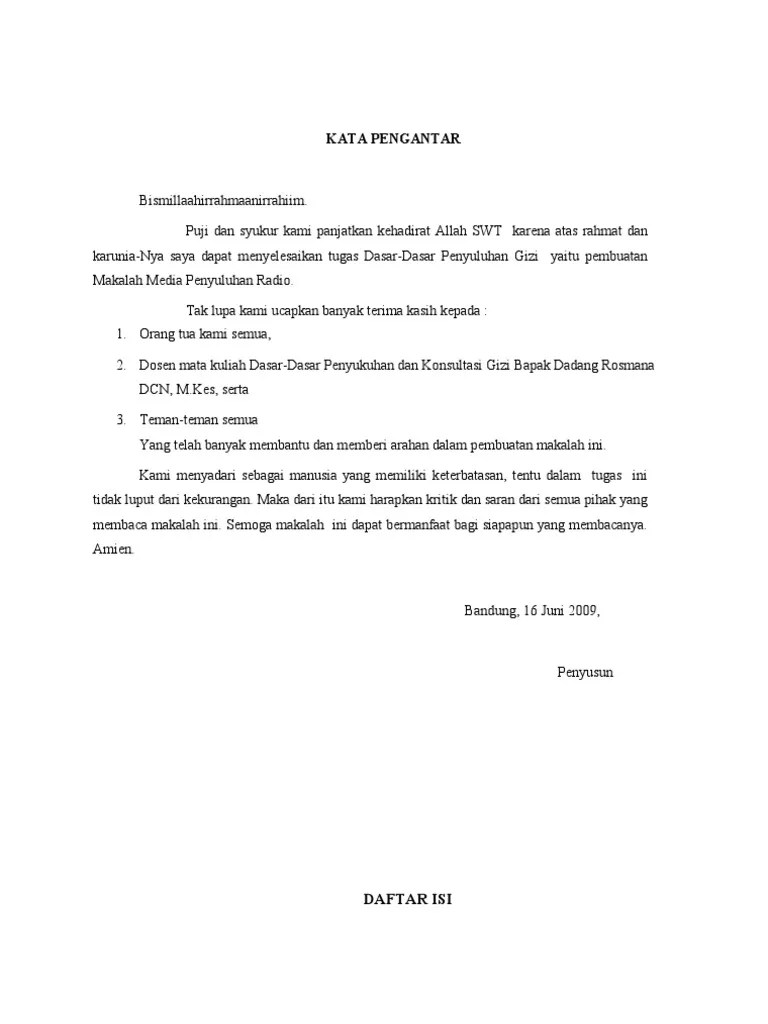 KATA PENGANTAR Penyuluhan | PDF