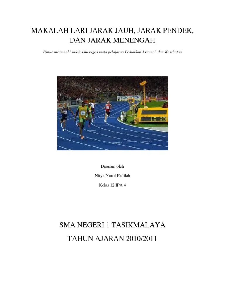 Makalah Atletik Lari Jarak Jauh - Contoh Makalah