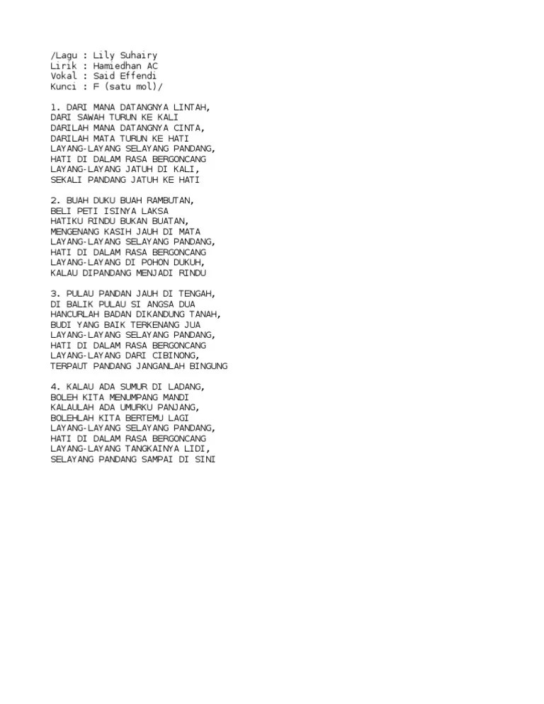 Selayang Pandang Said Effendi Lagu | PDF