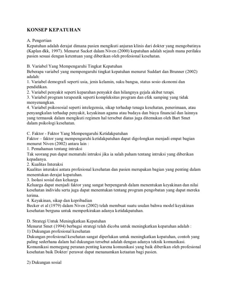 Konsep Kepatuhan | PDF