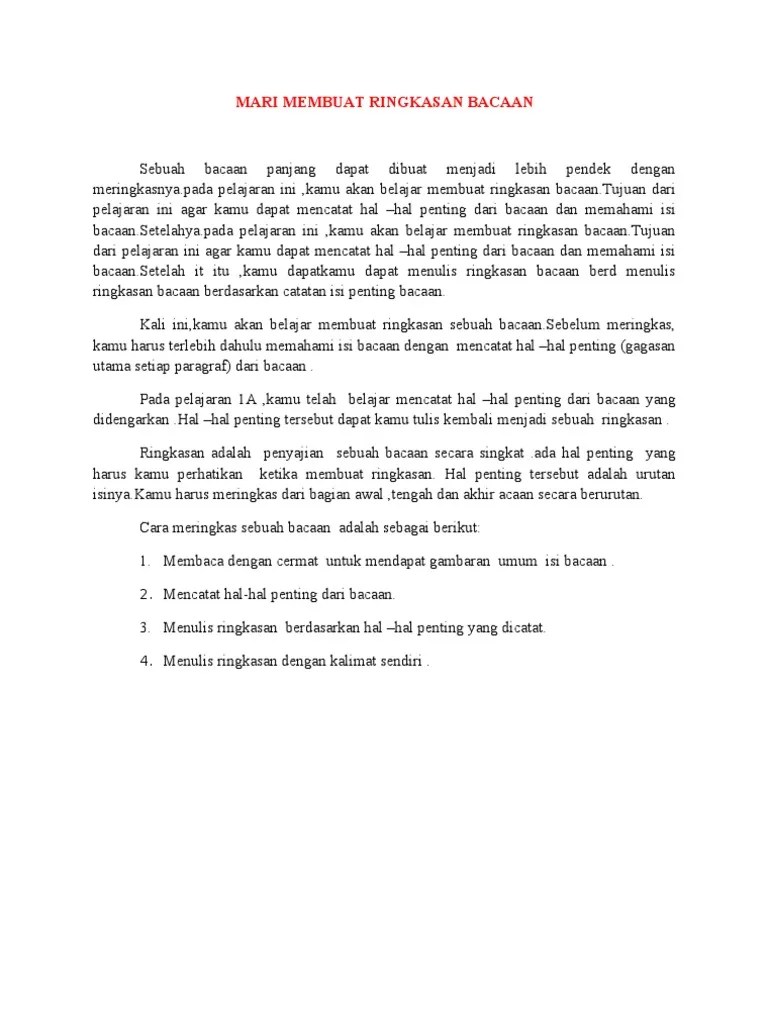 Ringkasan | PDF