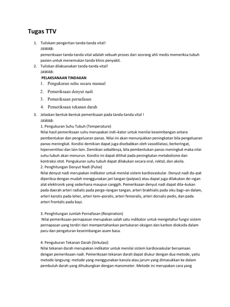 Tugas TTV | PDF