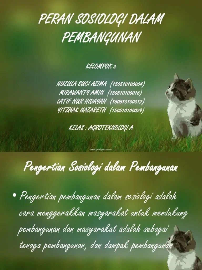 Peran Sosiologi Dalam Pembangunan | PDF