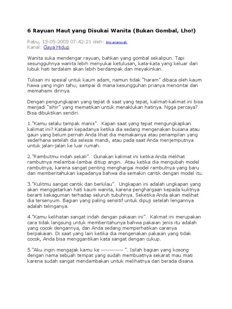 Jurus2 Jitu Memikat Wanita | PDF