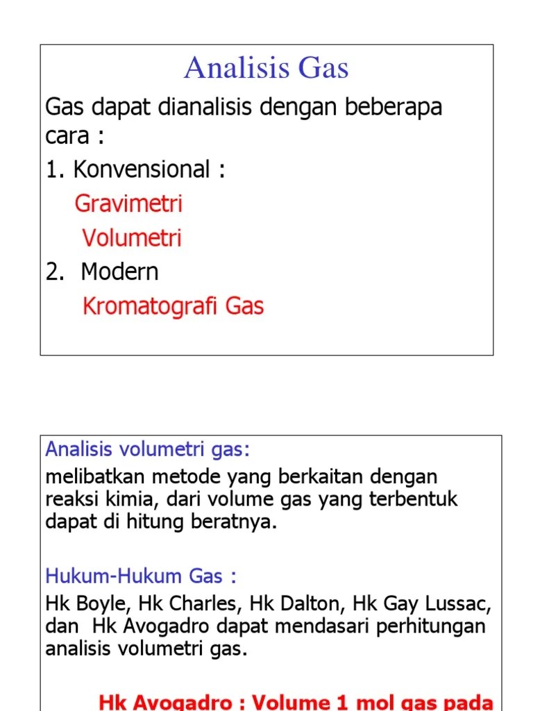 Analisis Gas | PDF