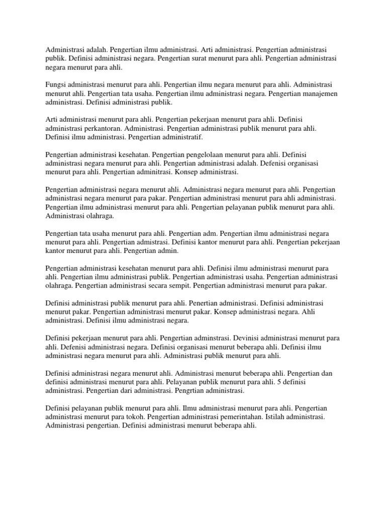 Administrasi Adalah Eby | PDF