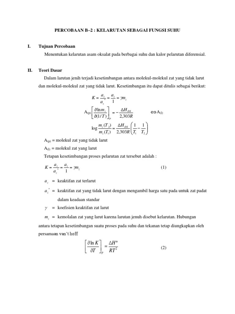 PERCOBAAN Termokimia B2 | PDF
