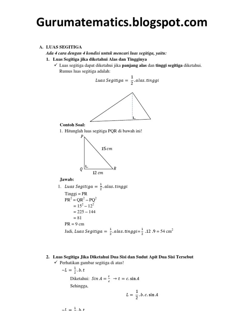 Luas Segitiga | PDF