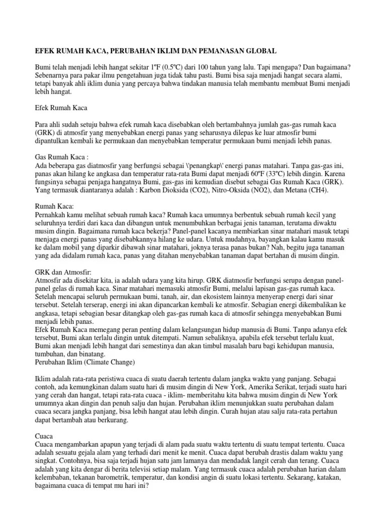 Efek Rumah Kaca | PDF