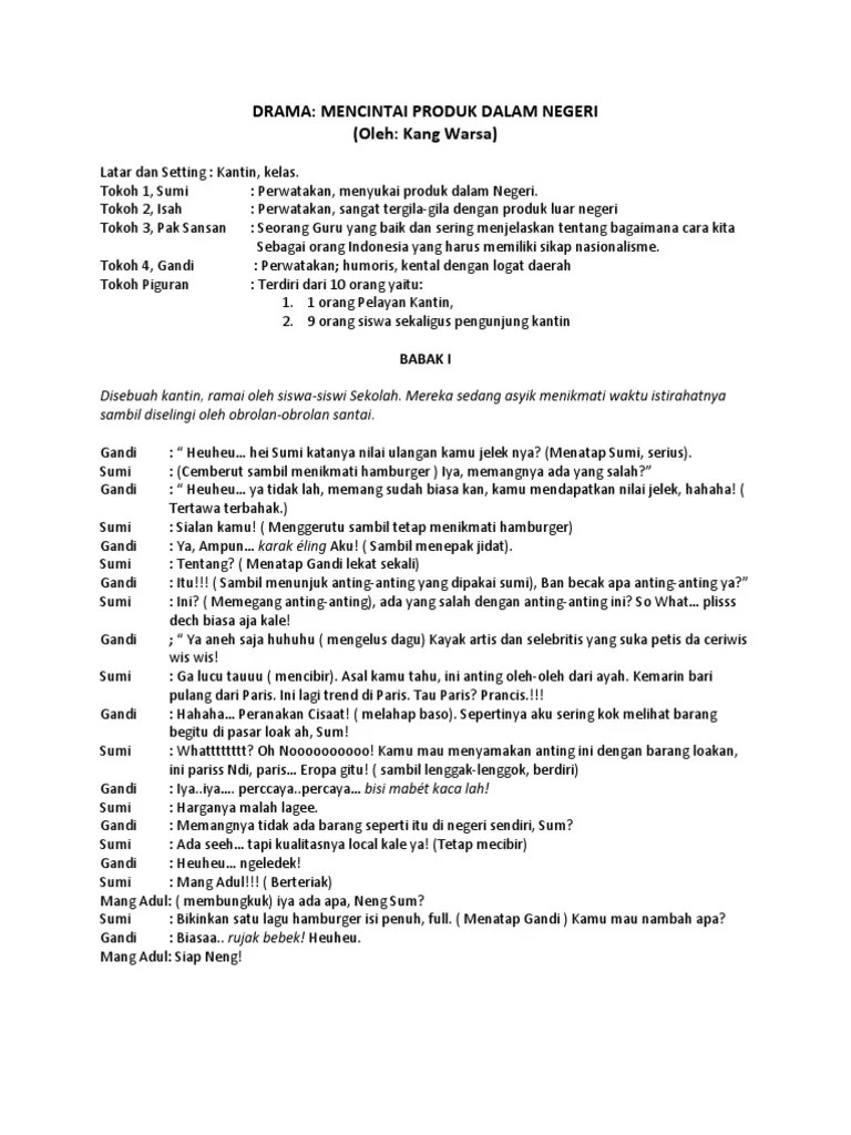 Naskah Drama Sumpah Pemuda 5 Orang – Sedang