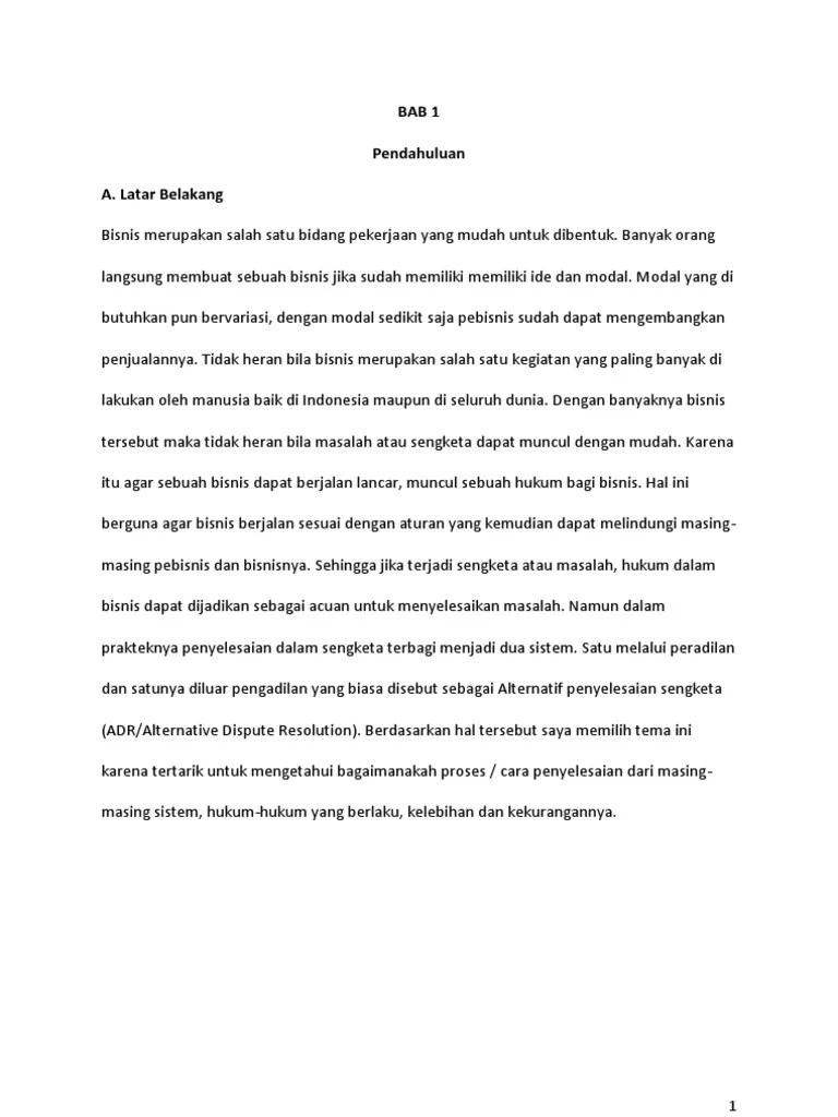 Ian Sengketa Litigasi &amp; Non-Litigasi | PDF