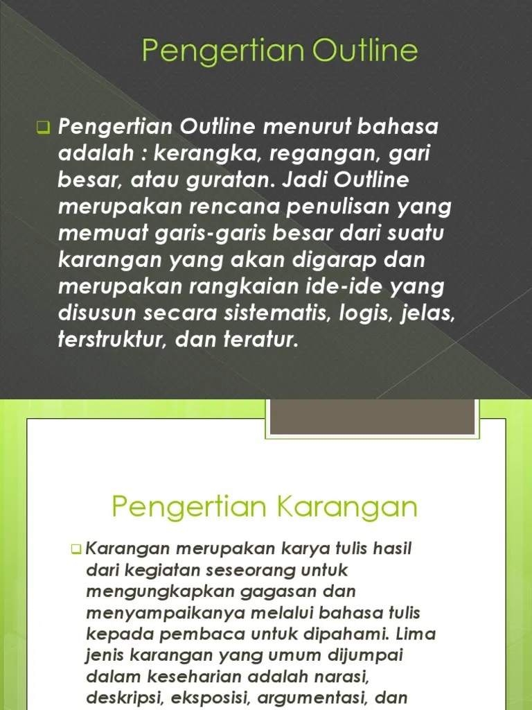 Pengertian Outline | PDF