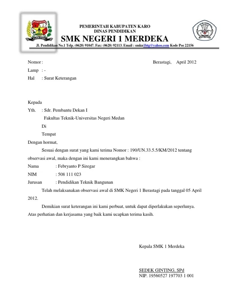 Contoh Surat Balasan Kerjasama - Contoh Resource