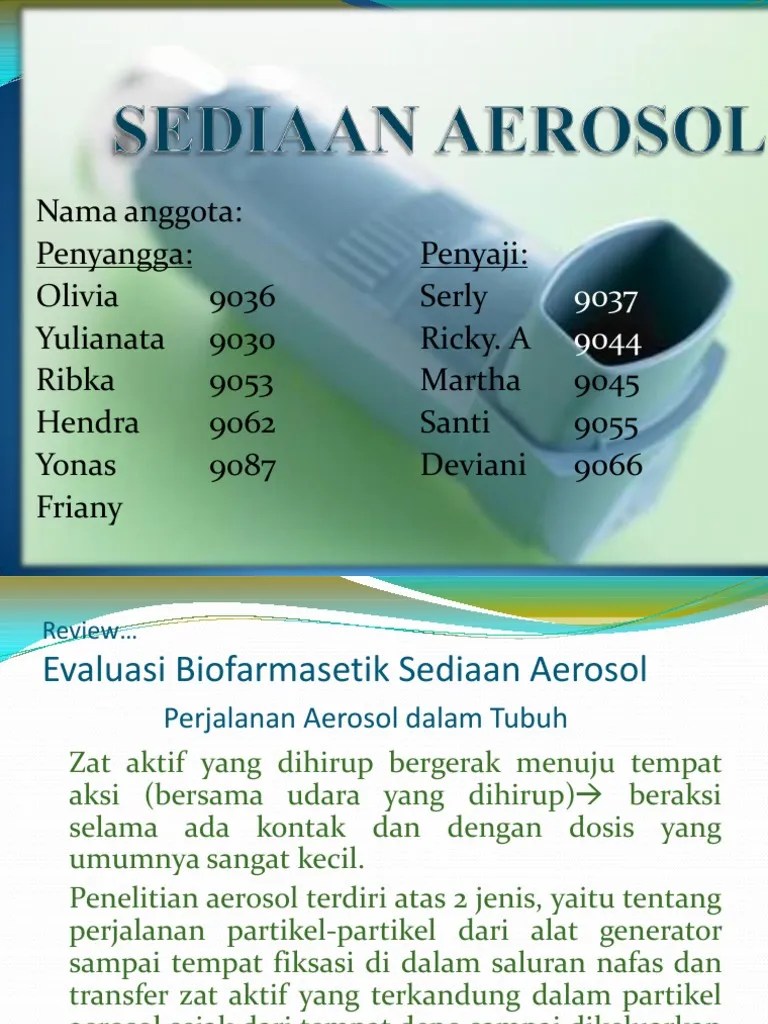Aerosol | PDF