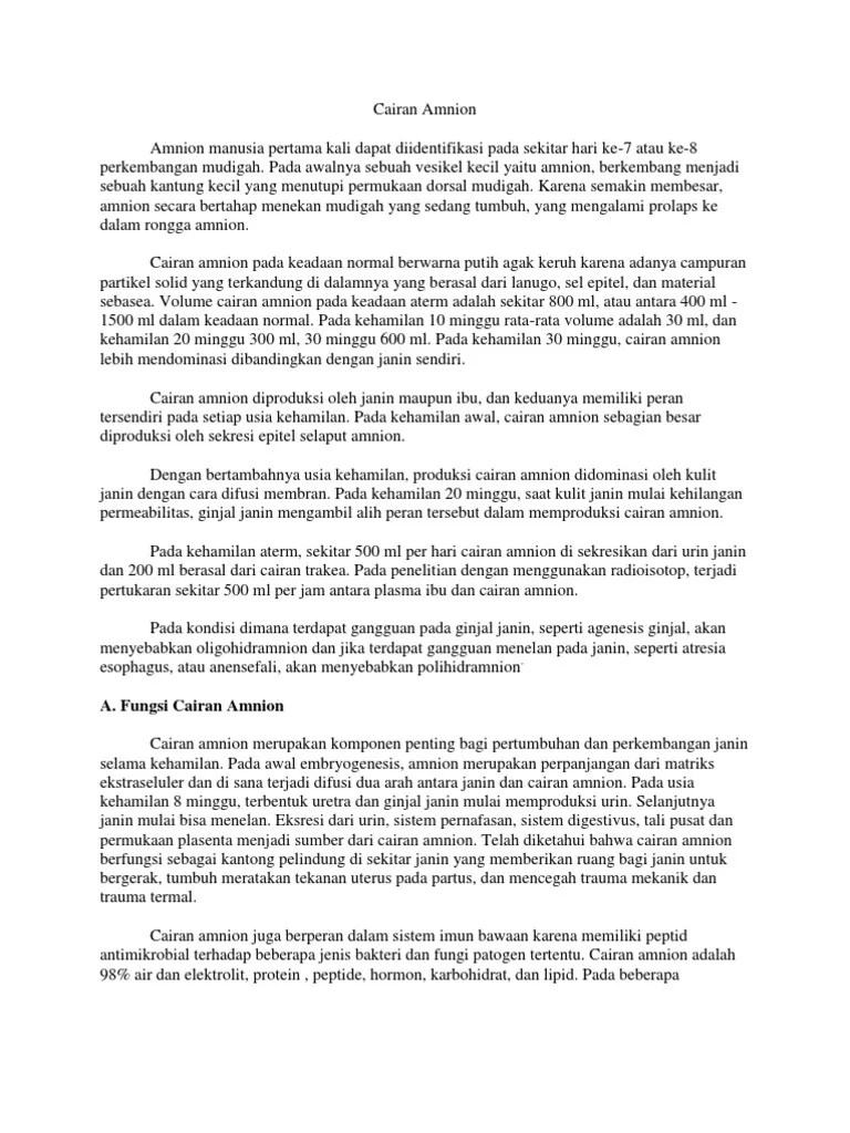 Cairan Amnion | PDF