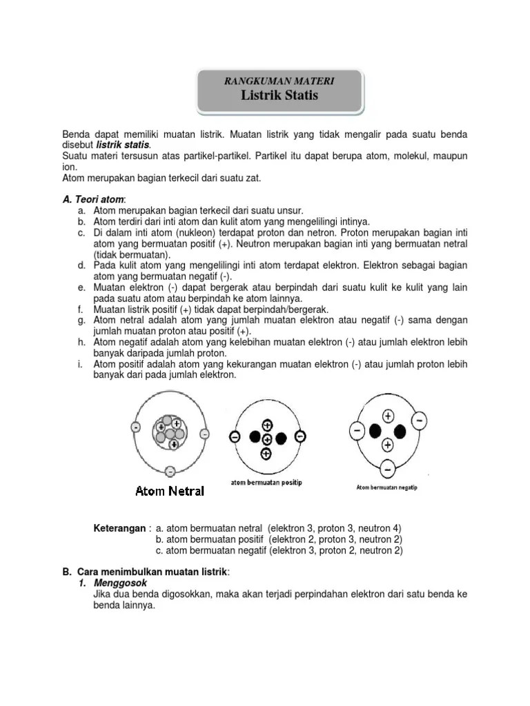 Listrik Statis | PDF