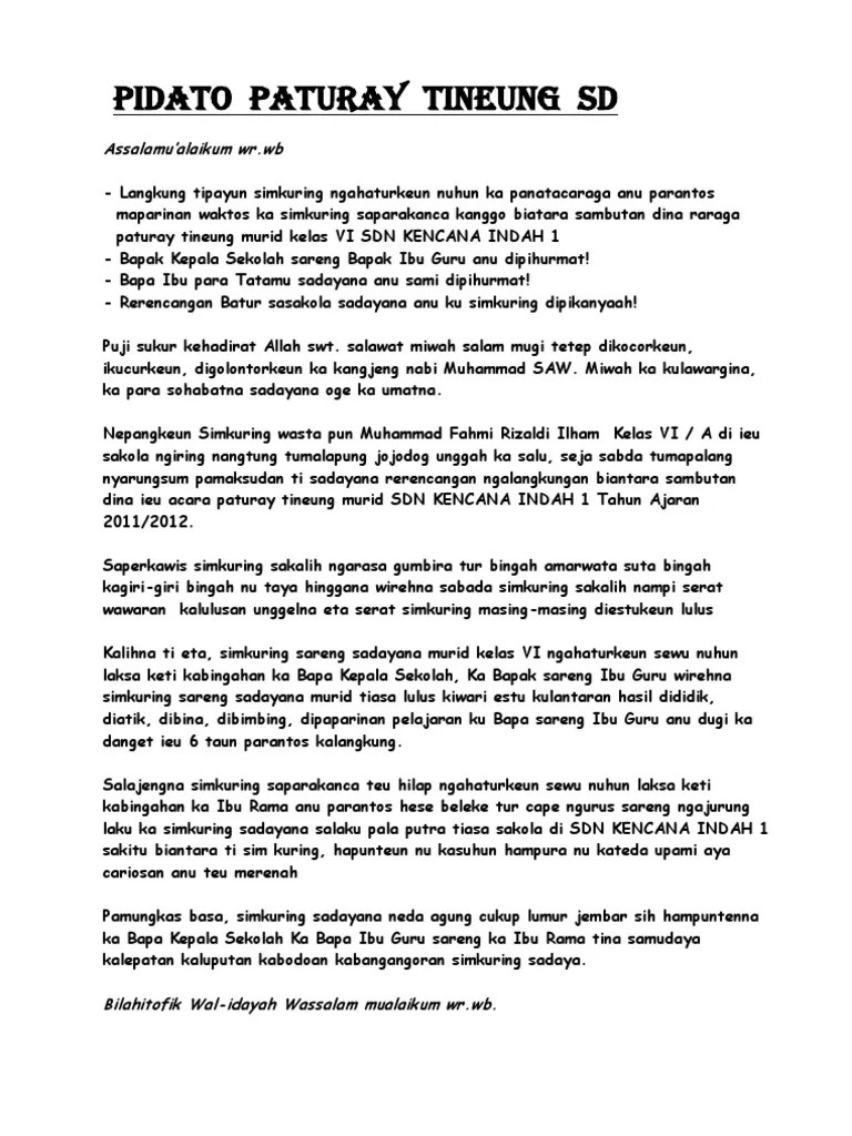 75 Paturay Tineung Kata Kata Perpisahan Bahasa Sunda