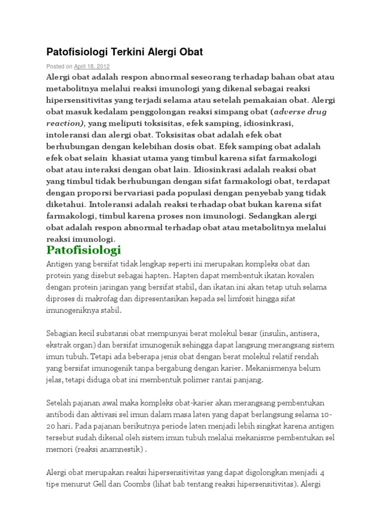 Patofisiologi Terkini Alergi | PDF