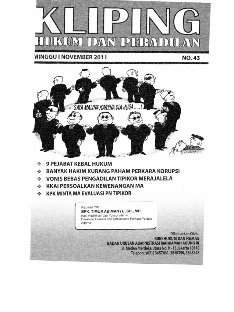 Kumpuln Kliping Hukum Dan Peradilan Ma-Ri | PDF | Business