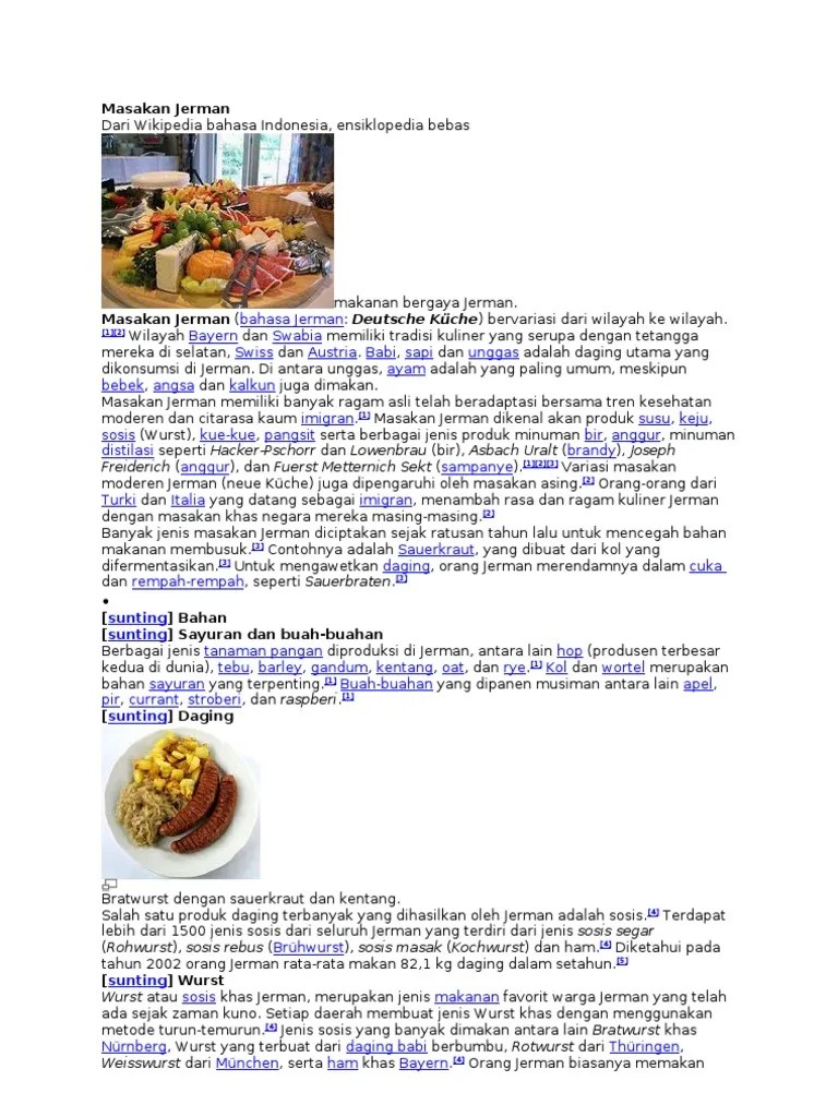 Masakan Jerman | PDF