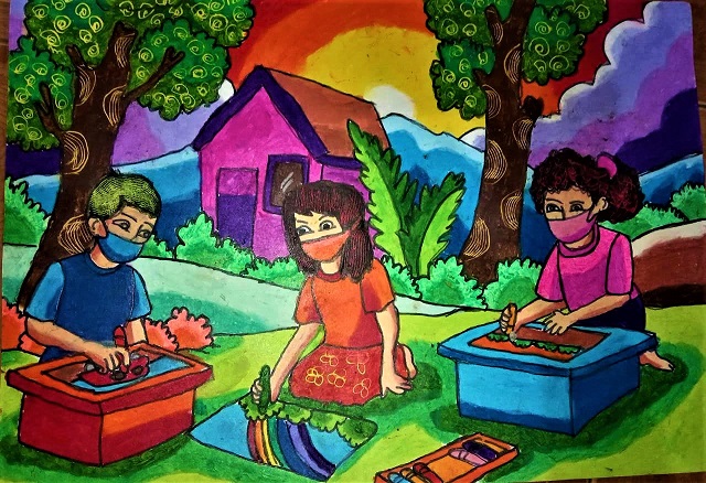 Pandemi Covid-19 Dalam Pameran Gambar Anak Dikanal YouTube Ons TV, Jumat,  15 Januari 2021, pukul 11.00 WIB