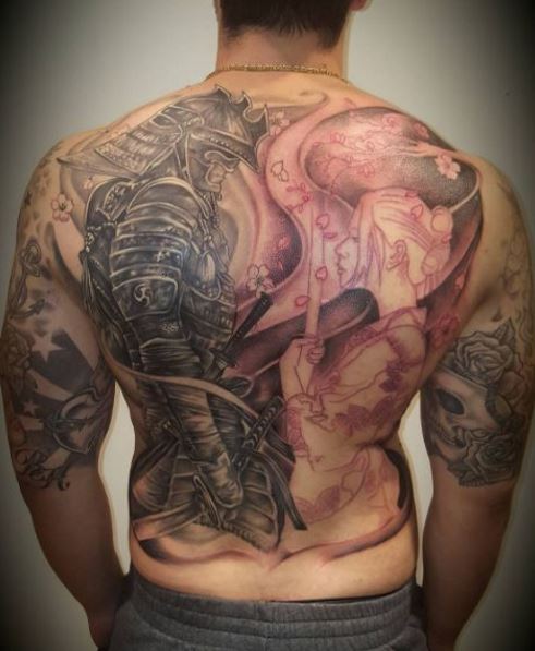 The 70 Best Samurai Tattoos For Men | Improb 597_x_491_jpg