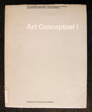 Nothing Art As Idea As Idea