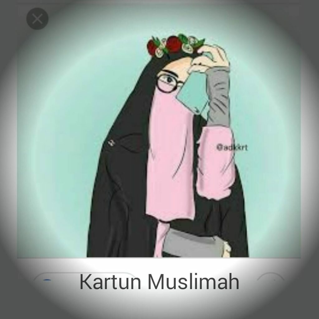 100+ Gambar Kartun Muslimah Cantik, Syar’i lengkap. - Infomannesia.com