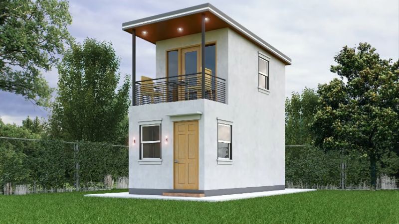 9 Denah dan Desain Rumah Kecil Kurang dari 20 Meter Persegi