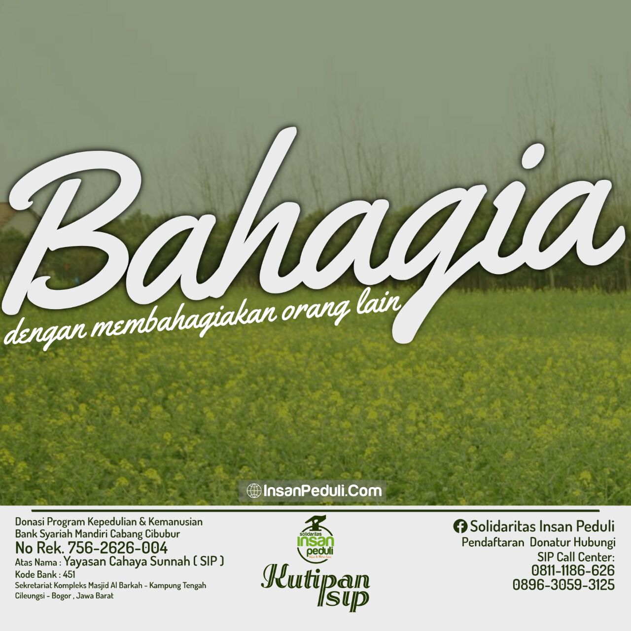 Kutipan SIP Ke-188 - Solidaritas Insan Peduli