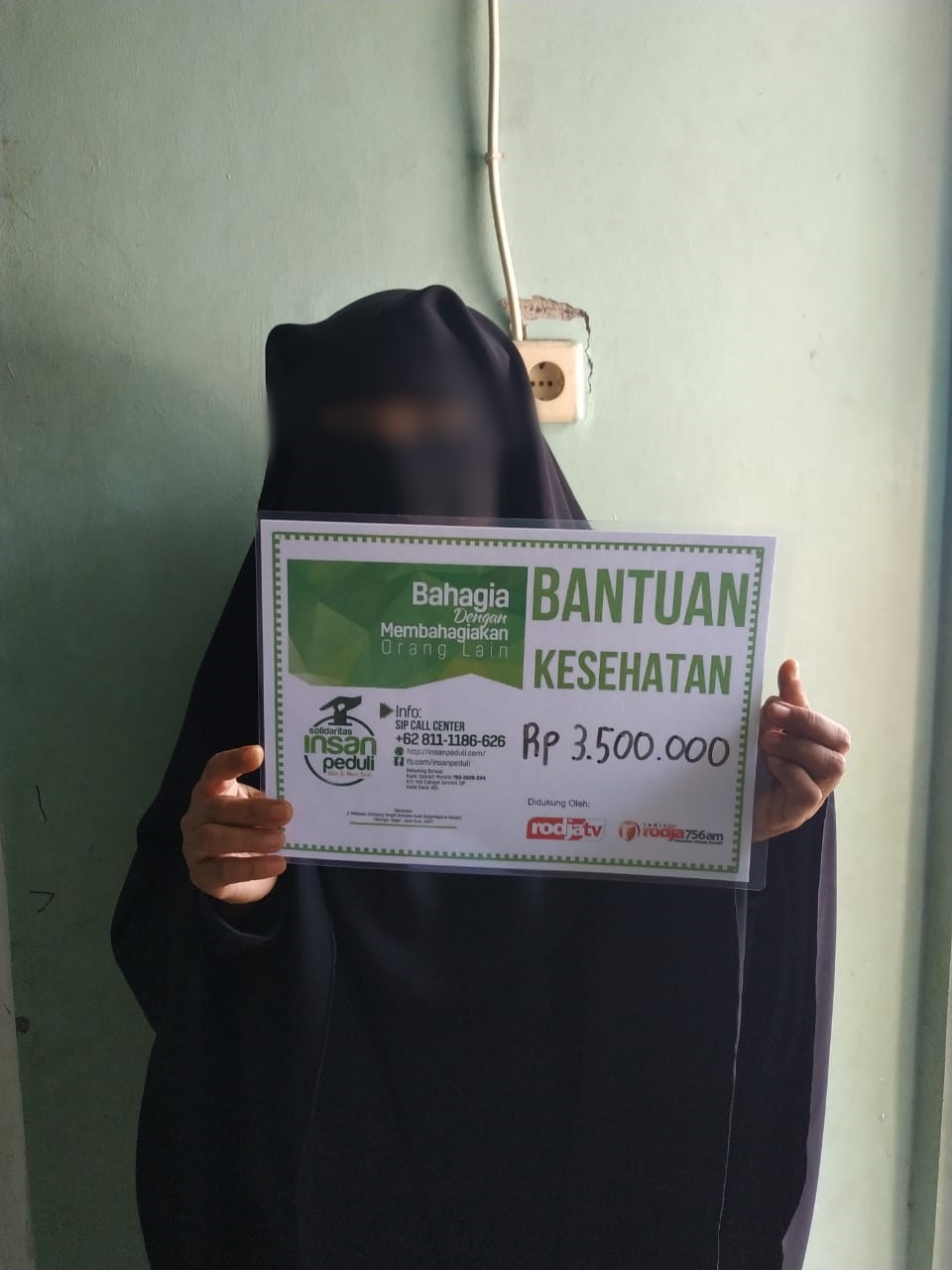 Bantuan SIP Ke-1755 Rp 3.500.000 - Solidaritas Insan Peduli