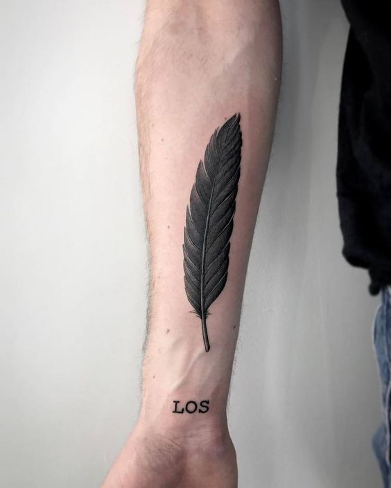 40 Inspiring Feather Tattoos To Show Off Your Creative Spirit - Inspirationfeed 704_x_564_jpg