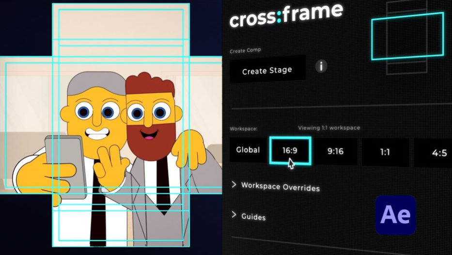 Aescripts CrossFrame v2.0 Free Download