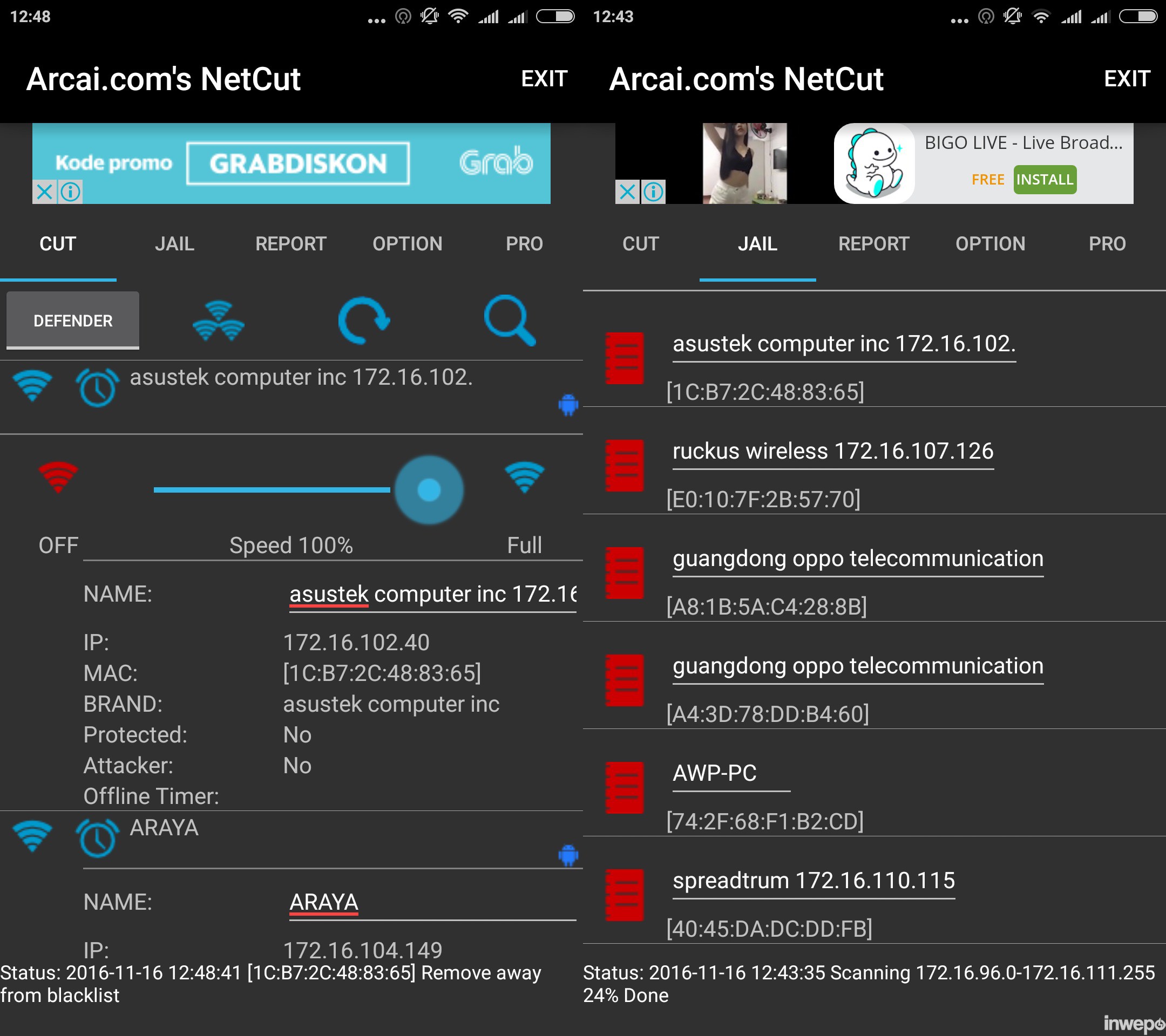 Cara Memutuskan Koneksi Wifi Orang Lain di Android dengan Netcut - Inwepo