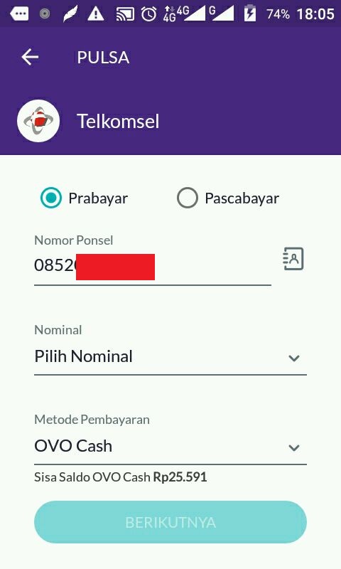 Cara Mengisi Pulsa dengan OVO di Android • Inwepo