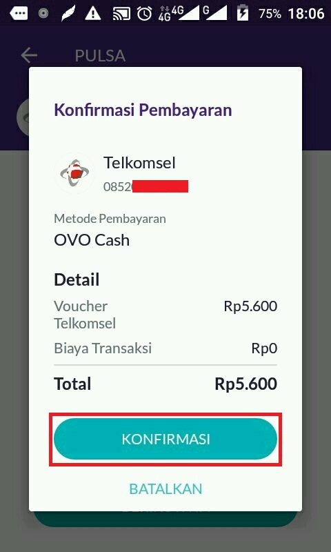 Cara Mengisi Pulsa dengan OVO di Android • Inwepo