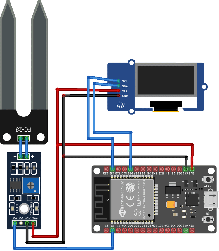 Schematic Diagram Of Soil Moisture Sensor - Circuit Diagram