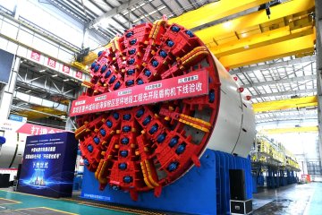 China presenta una tuneladora de 5,000 toneladas con el diámetro más grande